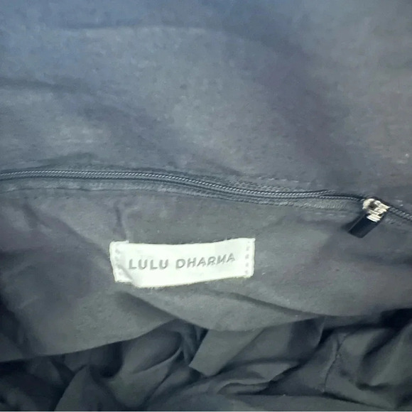 Lulu Dharma Green & Black Houndstooth Frasier Weekender Zip-Up Bag NWT - Picture 6 of 9